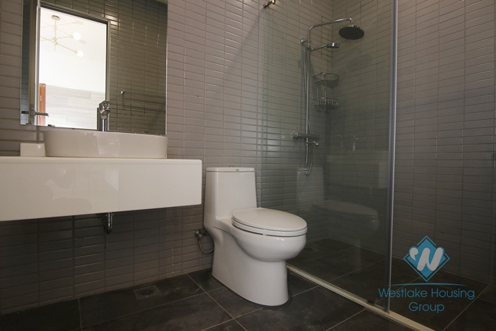 Clean and bright 1 bedroom apartment with simple design for rent in Doi Can Street, Ba Dinh District